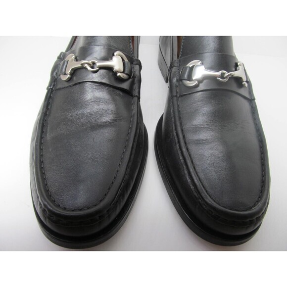 Allen Edmonds Mismatched Arezzo Mens Black Leather Horsebit Loafers Sizes READ - Picture 3 of 16